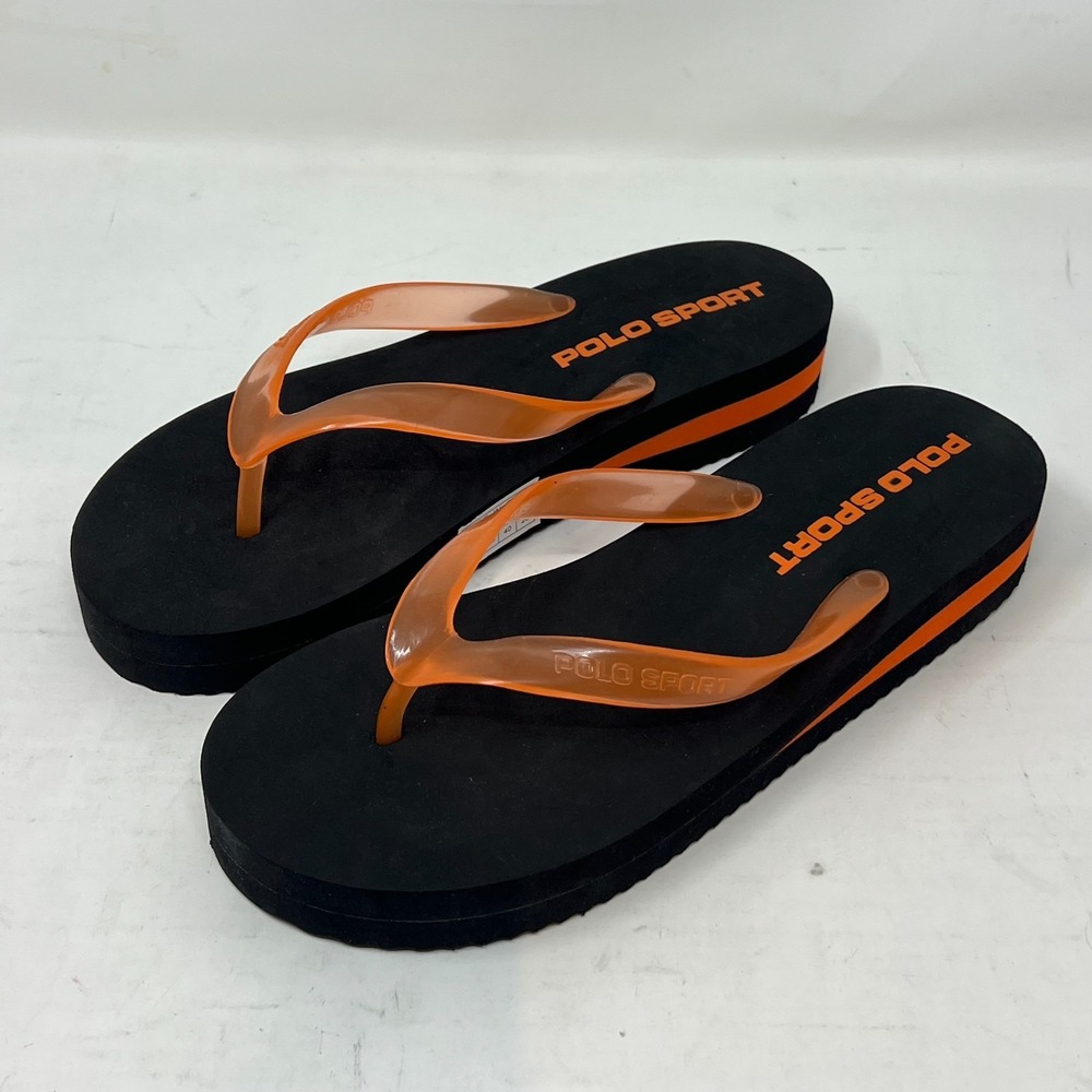 Polo Sport Ralph‎ Lauren Celeste Orange Beach Sandal Women's US Size 9 VTG NEW